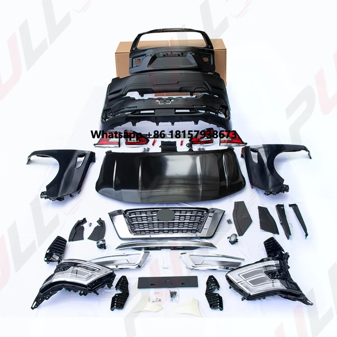 

New High Quality BodyKit for Nissan Patrol Y62 13-19 Upgrade to 20 Model Bumpers Grille Headlights Taillights Hood Fender