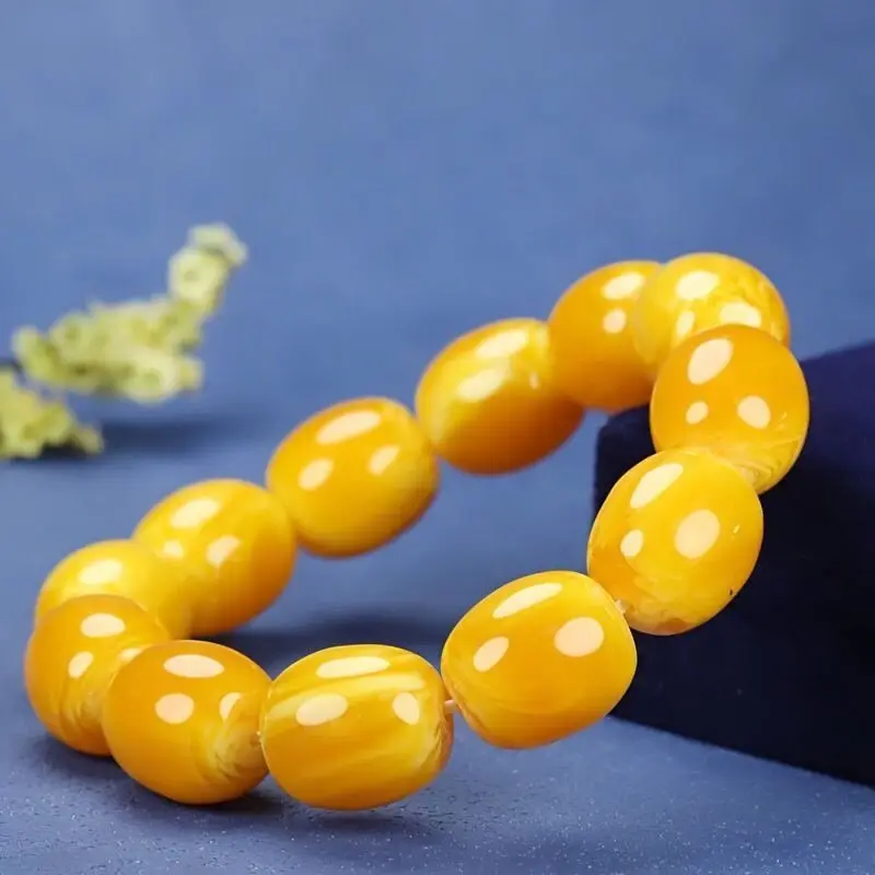 Exquisite, Fashionable, and Versatile Second-generation Amber Craft Single-circle Bracelet