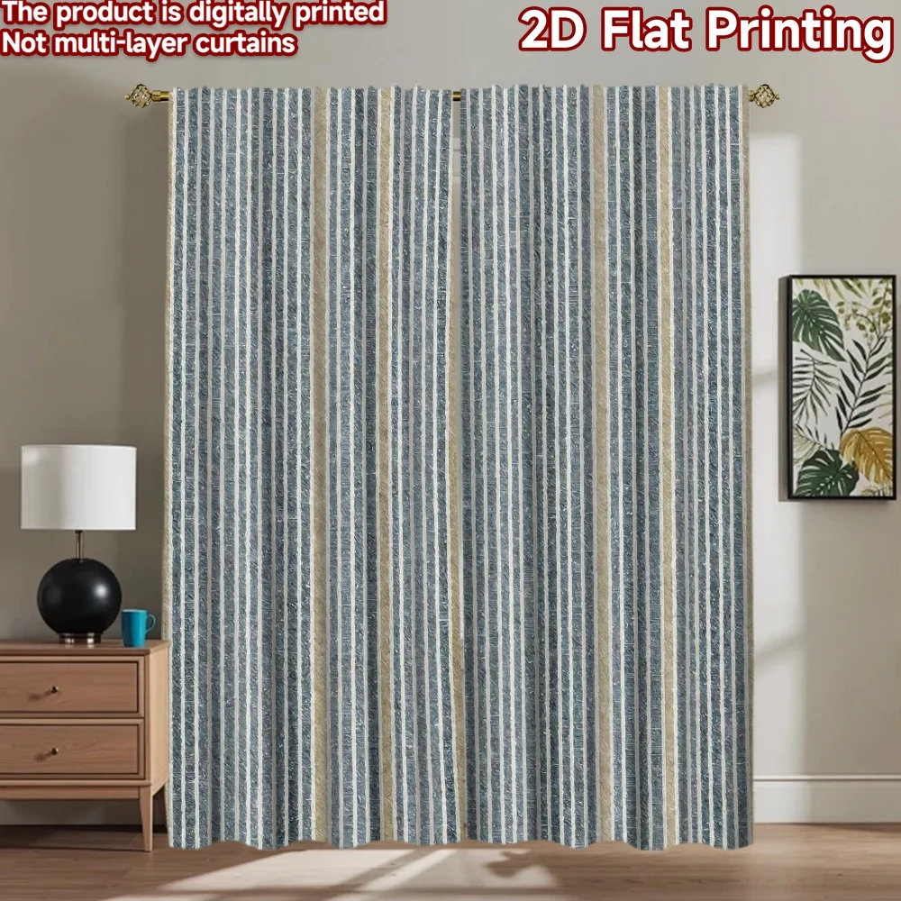 

1pc 2D flat Photography Backdrop Tapestry Blue Vertical Stripes 100% Polyester Festive Backdrops Perfect for Suitable for