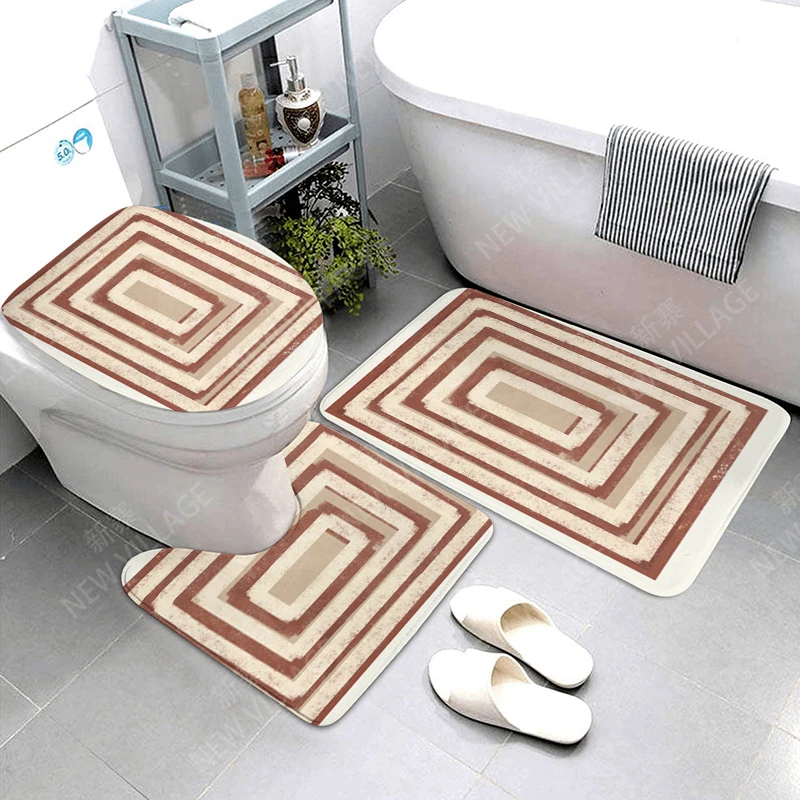 Anti-slip Bath Mat Bathroom Small Rug Shower Mat Decorative Absorbent Foot Mat Entrance Bathtub toilet rug Morandi Nordic Modern