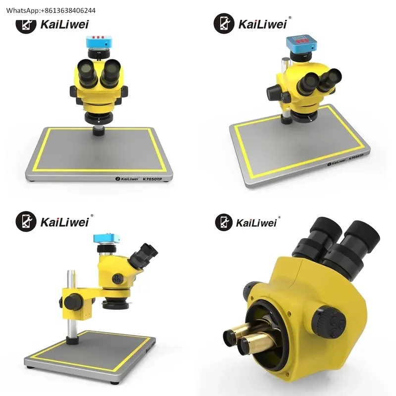 1PC for kailiwei 48MP USB Interface Camera 7-50X Trinocular Stereo Digital Microscope for Mobile Phone Motherboard Repair