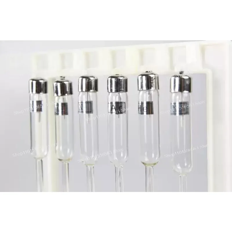 Spectral Tube Group 25107 Six Pcs Spectral Tubes Hydrogen Helium Emission Spectrum Atomic Physics Teaching Instruments