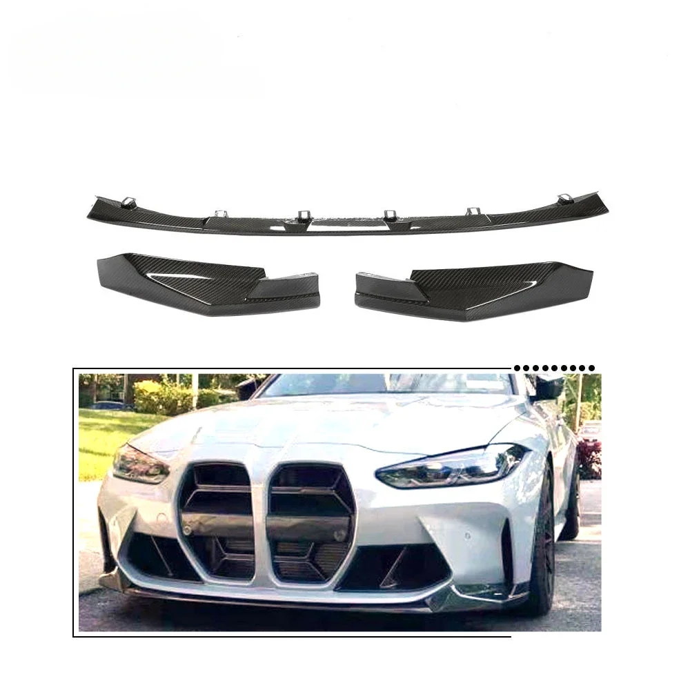 

Dry Carbon Fiber Front Bumper Lip Chin Spoiler For BMW G80 M3 G82 M4 2021-2022