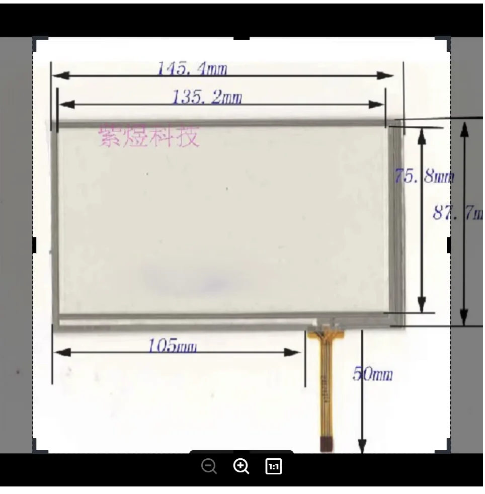 Écran d'écriture tactile de résistance de 6 pouces, 145x88, compatible avec la navigation TOM TOM VIA620, bonne qualité, vente en gros