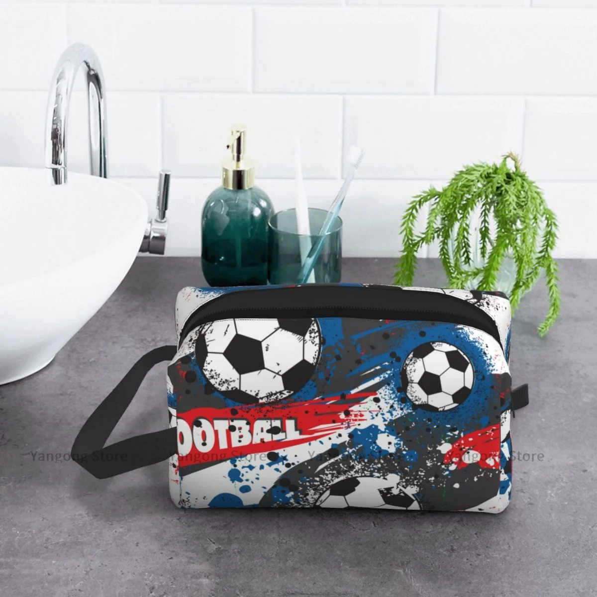 Travel Bag Zipper Wash Toiletry Bag France Football Championship With And France Flag Makeup Organizer Portable Storage Pouch