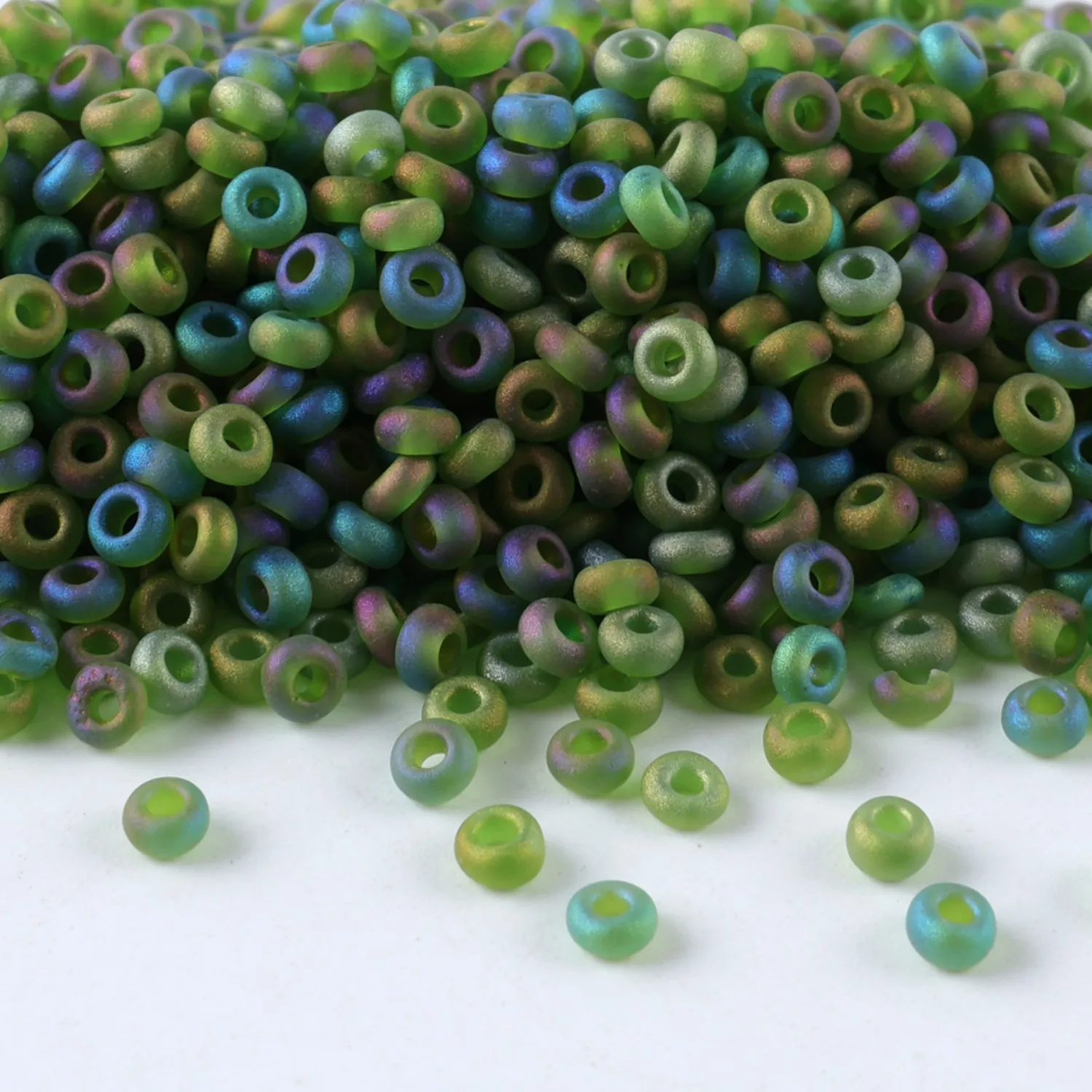 Hochwertige CJ 11/0 Mattierte Rocailles-Perlen für Schmuckherstellung, 10g/Röhrchen, Geeignet für Alle Arten von DIY-Bastelarbeiten – Detail 24