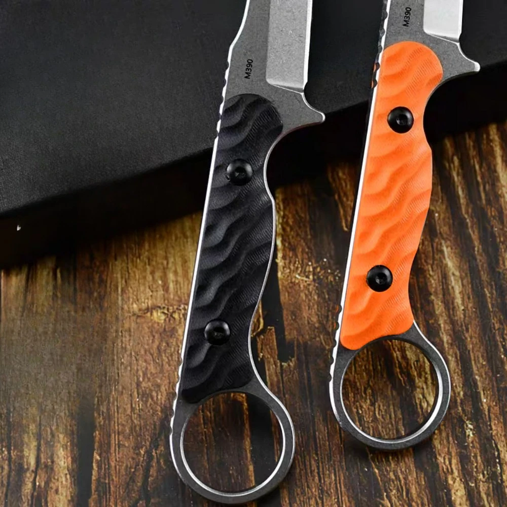 Practical Tactical 440c Steel Blade G10 Handle TOOR Fixed Blade Knife EDC Hunting Camping Multi-fuctional Knives with K Sheath