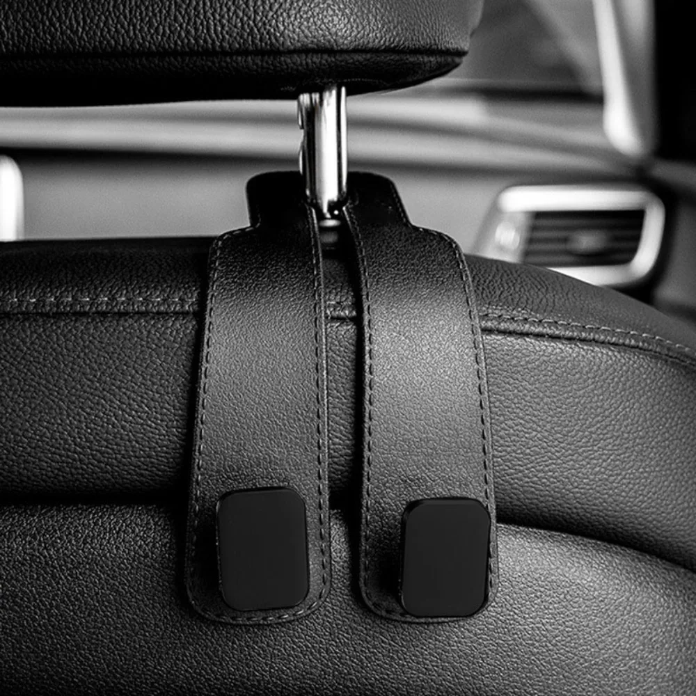 Durable 2 in 1 Car Headrest Hook Universal Large Load-Bearing Car Organizer Clips Hidden Car Hooks Car Interior Accessories
