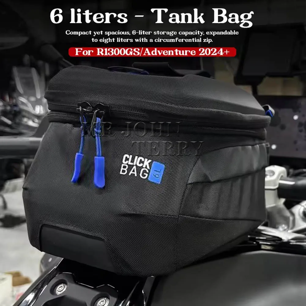 For BMW R1300GS Adventure GS1300 R 1300 GS ADV 2023 2024 2025 Motorcycle Waterproof Fuel Tank Bag Logo 6L Tool Backpack Portable