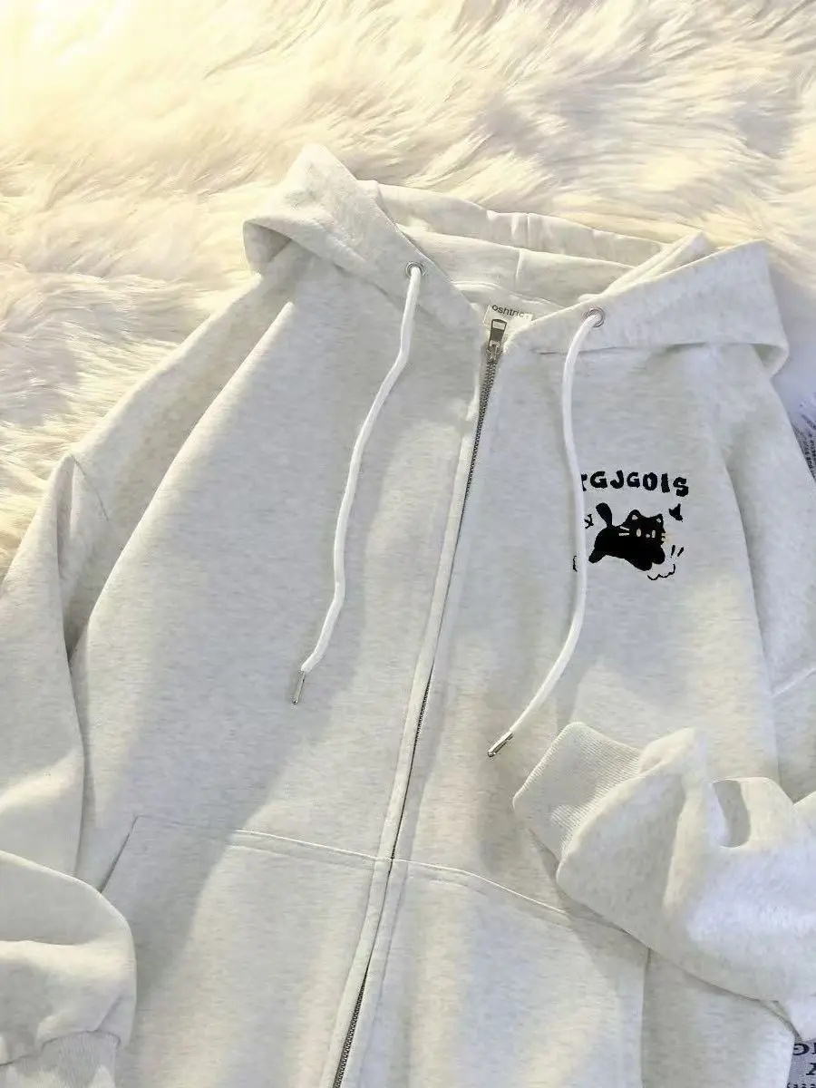 2025 nouveau coréen Sle sweat à capuche automne hiver Fce ample décontracté polyvalent américain Sle vêtements d'extérieur à la mode