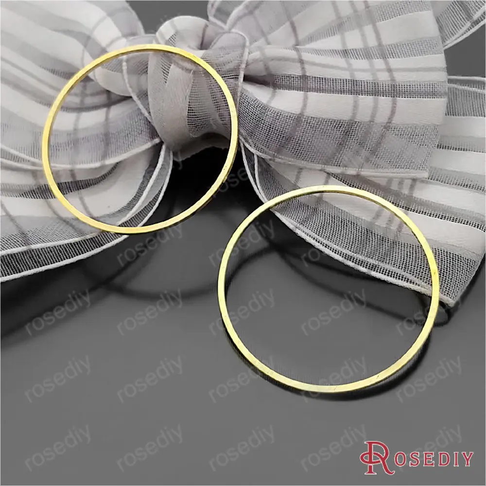 Wholesale  Gold color 10mm 14mm 25mm 30mm 40mm 50mm Round Copper Closed Ring Diy Jewelry Findings Accessories (JM6441)
