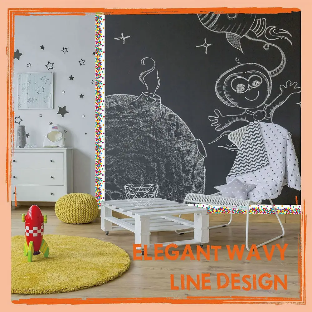 wholesale Packed dot border blackboard bulletin board stickers DIY Handmade crafts decorative  Self-adhesive stickers Label