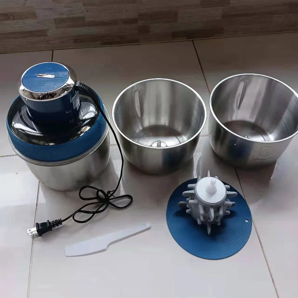 전기 식품 가공 고기 분쇄기 과일 쵸퍼 스테인레스 스틸 그릇은 고기, 과일, 야채에 적합합니다.