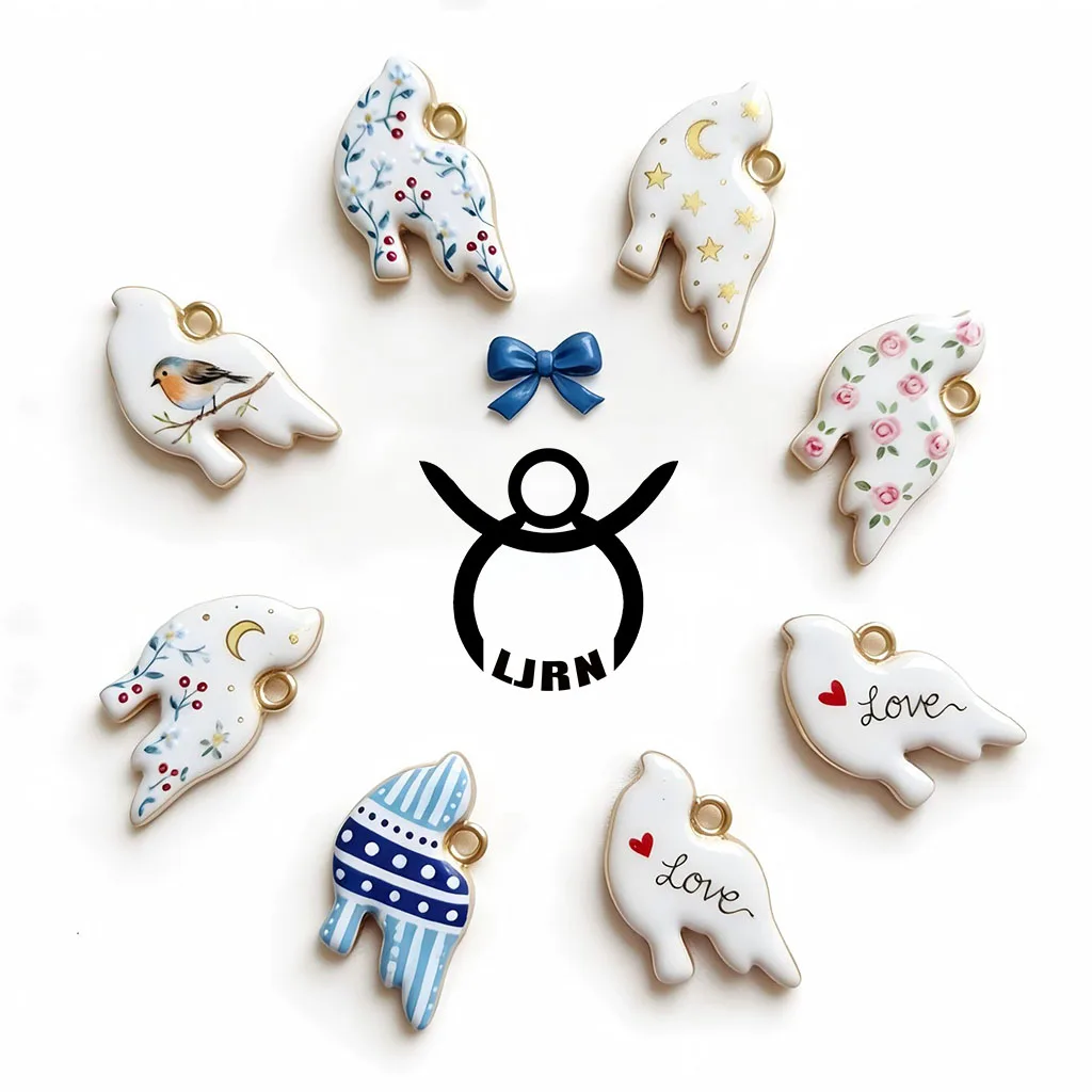 2026 New Handmade DIY Accessories Colorful Hand-Drawn Paint INS Necklace Jewelry Making Pendant Accessories