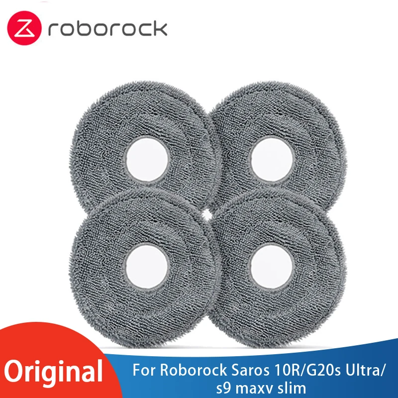 Original Roborock Saros 10R Rotating Mop Cloth Parts For G20S Ultra/S9 Maxv Slim Genuine Antibacterial Rotary Mops Accessories