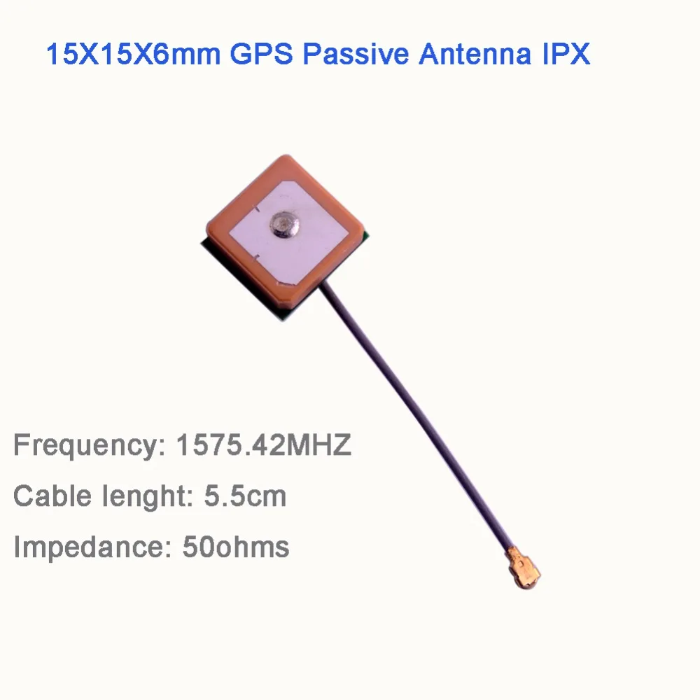 1/5/10pcs GPS Passive Antenna IPX 50ohms 1575.42MHZ for GPS Module 15X15X6mm view 2