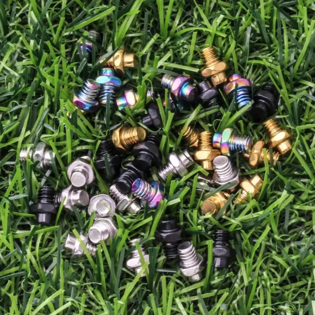 

50Pcs M4 Bicycle Pedal Screw Stainless Steel with Wrench Bicycle Pedal Studs Ultralight Anti-Slip Bicycle Accessories Road Bike