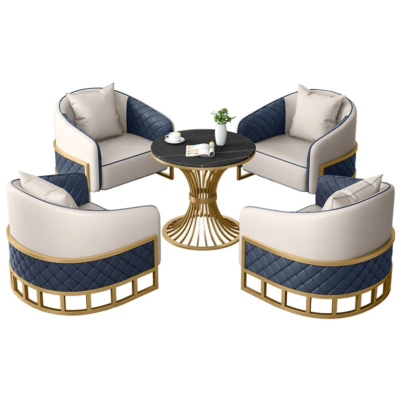 

************ milk tea shop single double sofa booth sales office business