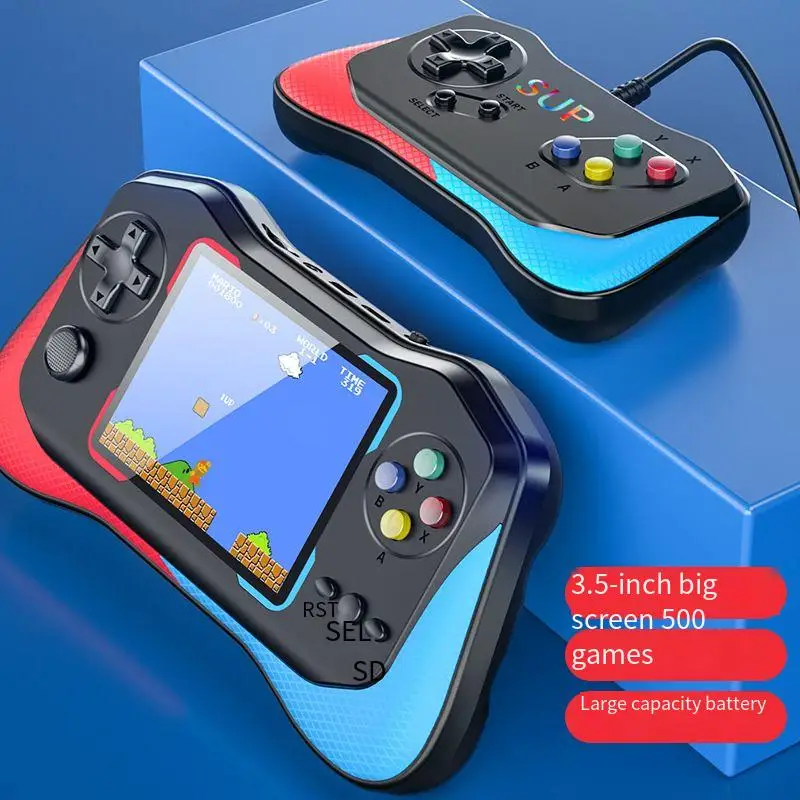 Новинка 2023, игровая консоль с портативным внешним аккумулятором, портативная игровая консоль для двух игроков с большим экраном, аркадная машина GBA, ретро, портативная консоль с покемоном