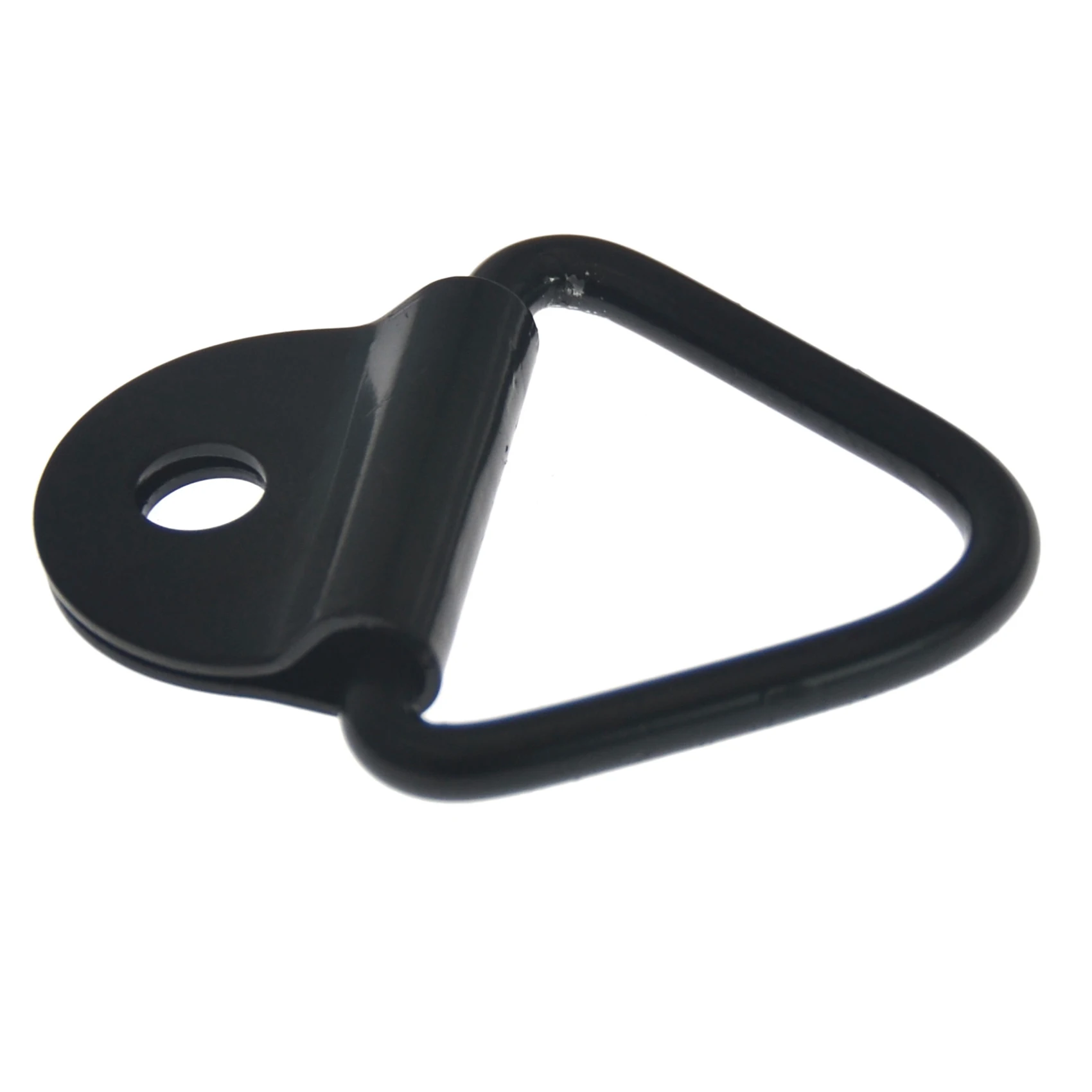 Black Steel Trailer Ring Carga Tie-Down Anchor para caminhões, V-Ring, 1Pc