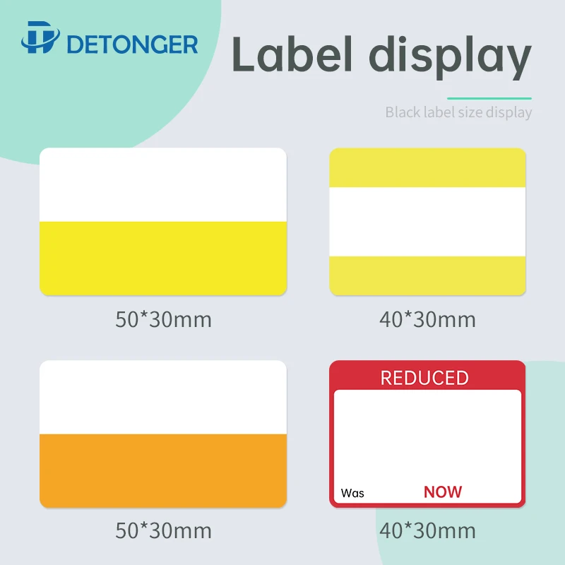 Detonger Thermo etiketten drucker Supermarkt Convenience Store Einzelhandel geschäft Preis Aufkleber Preis schild