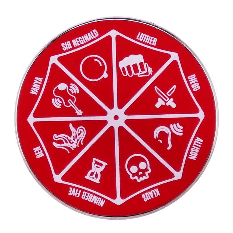 The Umbrella Academy Power paraguas Pin esmaltado Fantasy TV Inspiration Badge