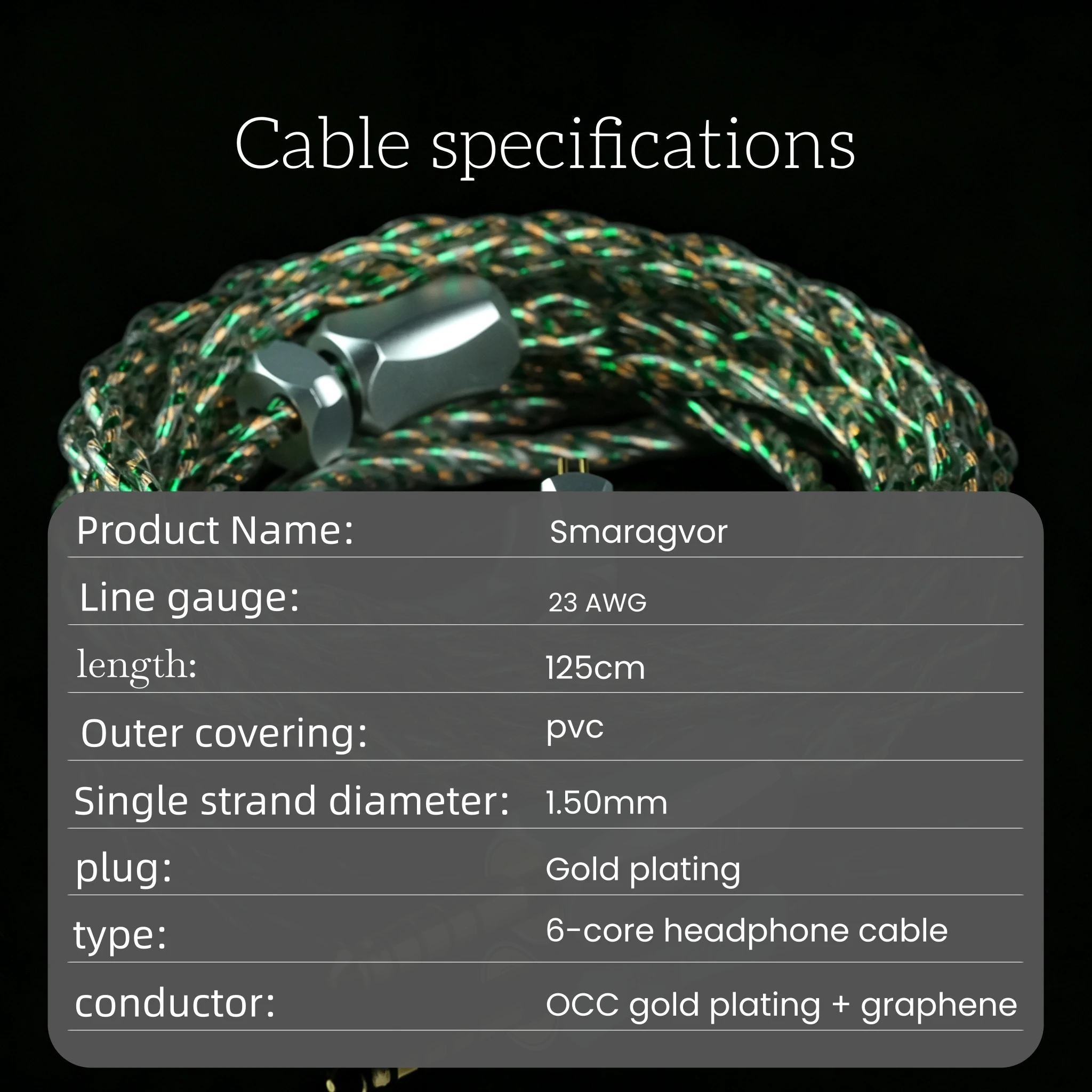 Hedacabl K01 Smaragvor 7N Hochreines Kopfhörerkabel Vergoldet OCC Öl-Immersiertes Graphen 4,4mm 2-Pin 0,78mm/MMCX HiFi IEM-Kabel – Detail 13