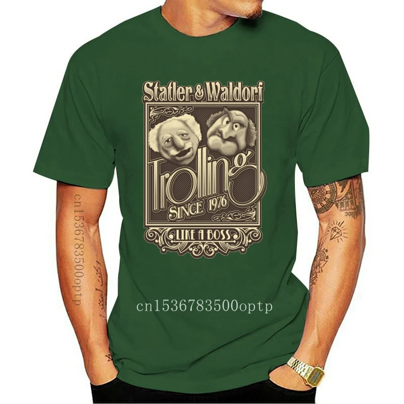 Mens Clothes Vintage Show Muppet Statler Waldorf T Shirt Male High-Q Graphic Print T-Shirt Round Neck S-6XL Quality Cotton Camis