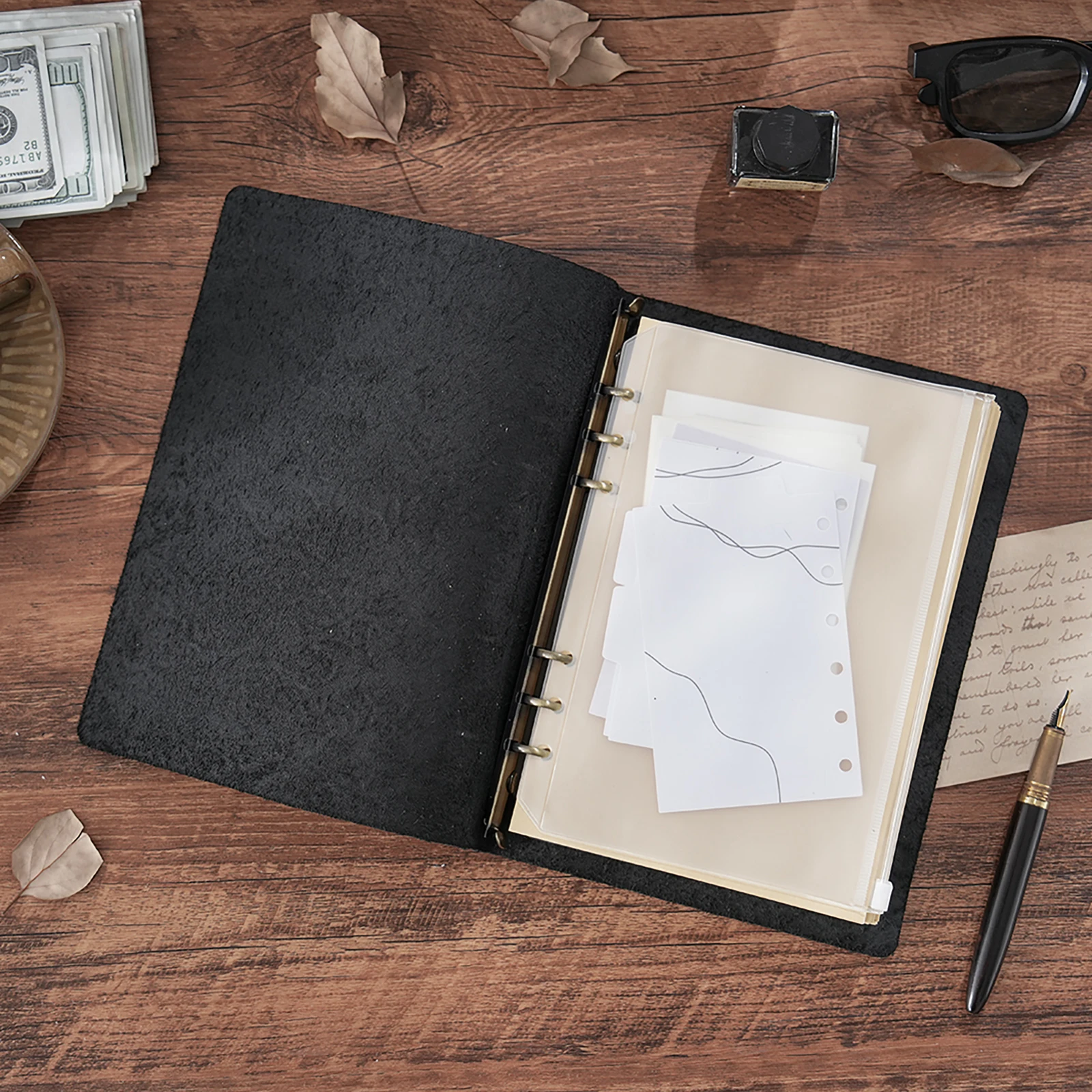

Vintage A5 Leather Notebook & Journals with Personalized Soft Cover - Perfect for Business Meeting Record and School Stationery