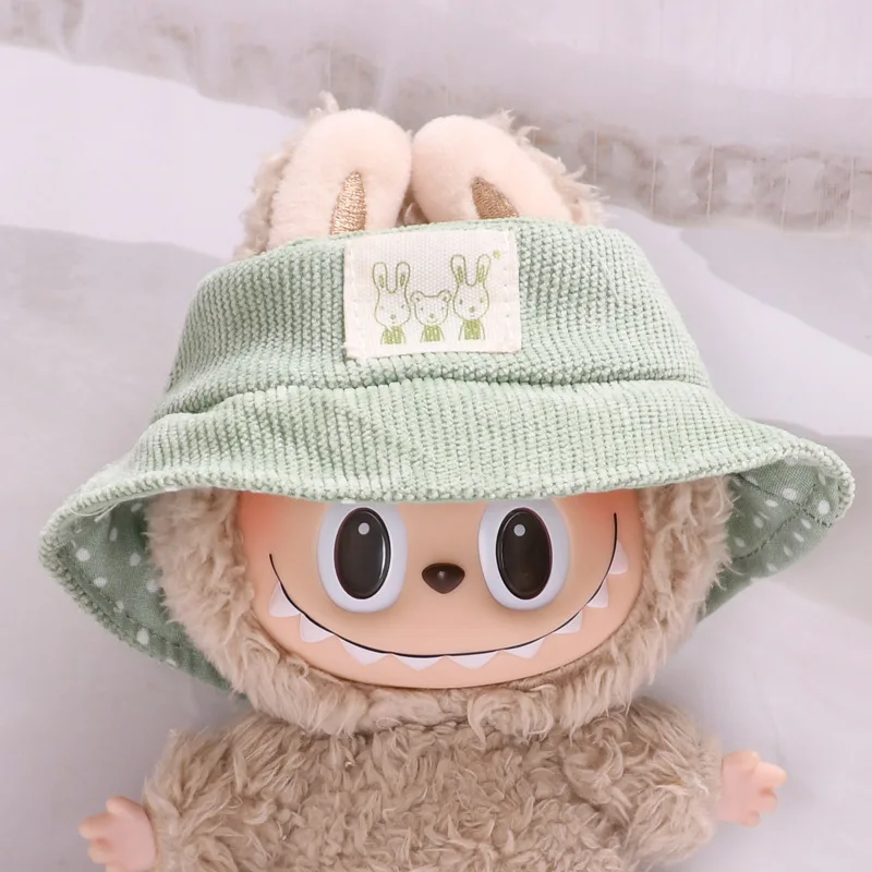 Doll Hat for Dollhouse Miniature for 17cm Labubu Color Match Hat Kawaii Cute Doll Accessories Kids Girls Toys