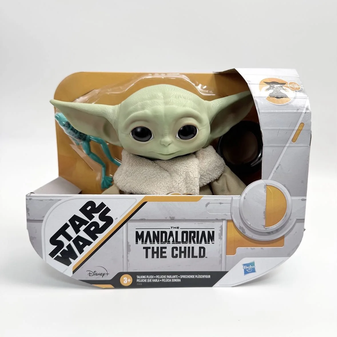 Figura de acción parlante de Hasbro, Yoda Bebé, Mandaloriano, Grogu, Star Wars - Solo habla, no se mueve
