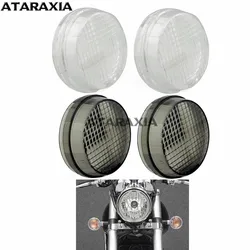 Motorcycle Turn Signal Light Lens Front Rear Cover For Honda Shadow VTX Cruisers Kawasaki Vulcan VN 2000 1600 Classic