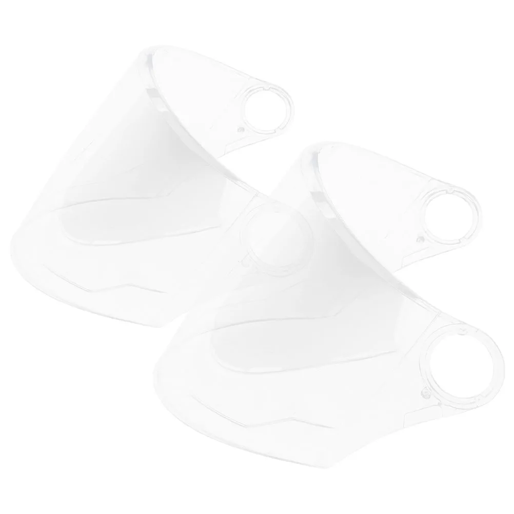 

2pcs Full Face Visor Replacement High Transparency Motorcycle Shield Windscreen Face Guard Lens For Scooter Bike