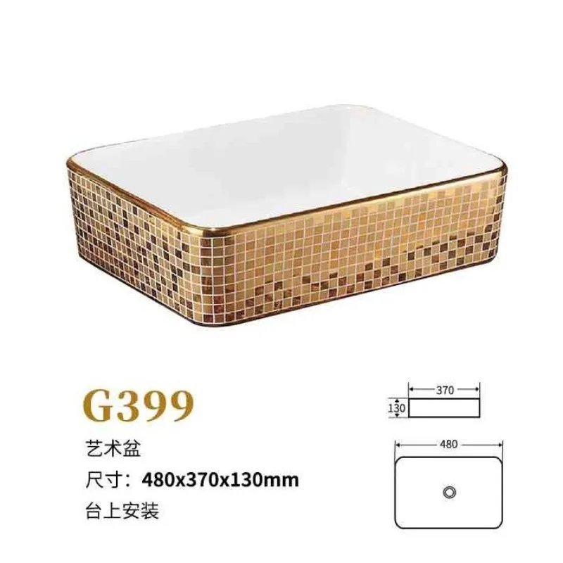 Caijin on-stage basin, bathroom, light luxury ceramic integrated wash , , hotel balcony on-stage basin, wash