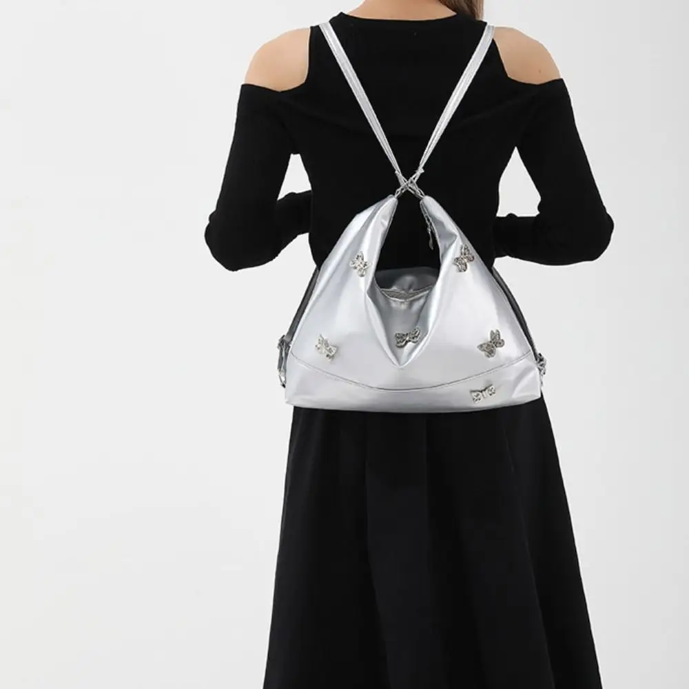 حقيبة كتف كاجوال Y2K على شكل فراشة حقيبة تسوق حقيبة الأم سعة كبيرة حقيبة حمل على ظهره حقيبة تحت الإبط حقيبة كروسبودي للسفر #4