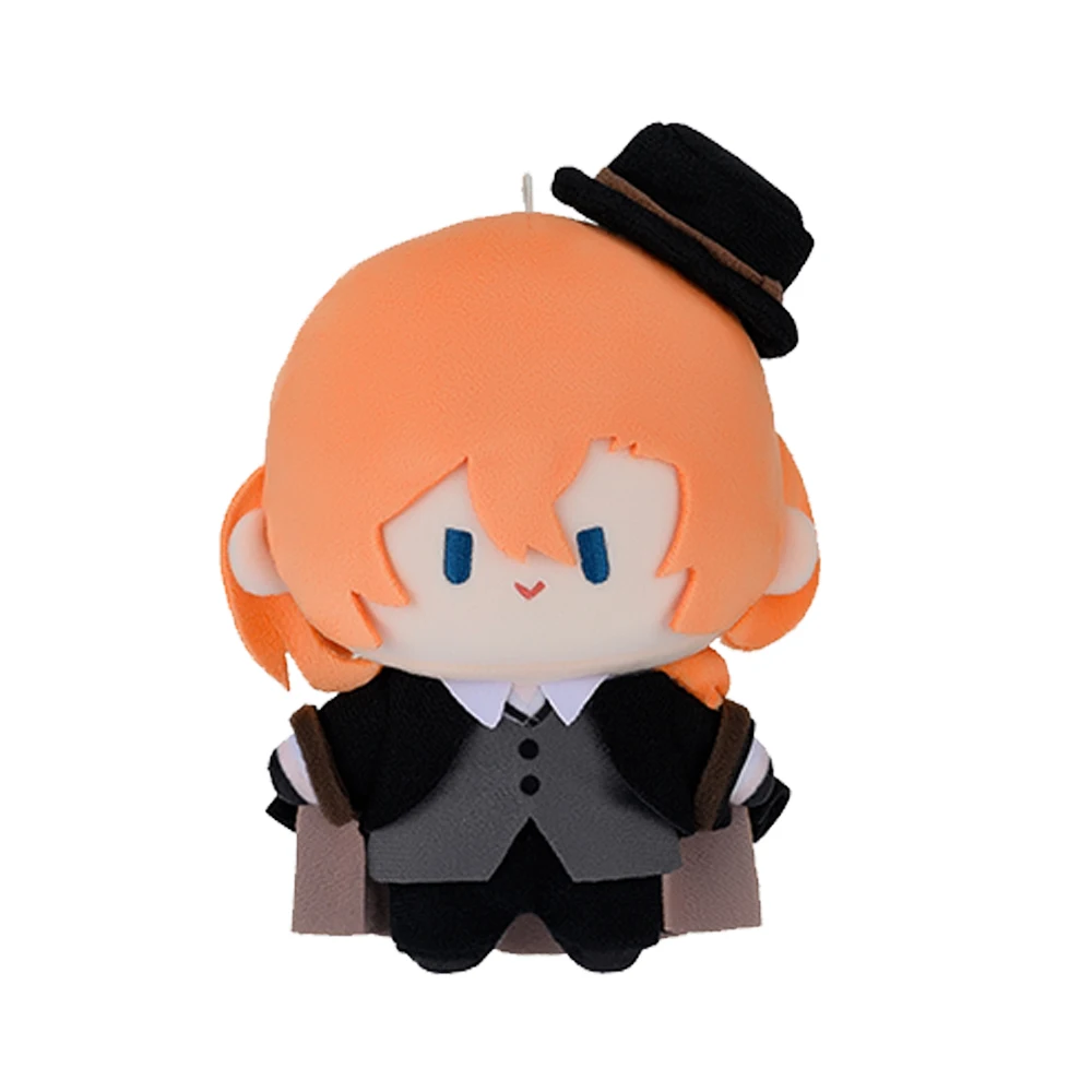 In Stock Original Bungou Stray Dogs Anime Plush Doll Pendant Dazai Osamu Nakahara Chuuya Ryunosuke Akutagawa Fan Collection Doll