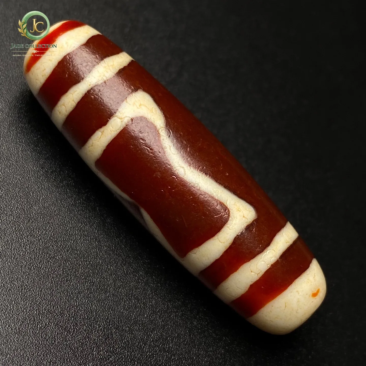 Rare Tibetan Buddhism Agate Heaven Earth Dzi Bead Amulet Necklace Pendant G3649