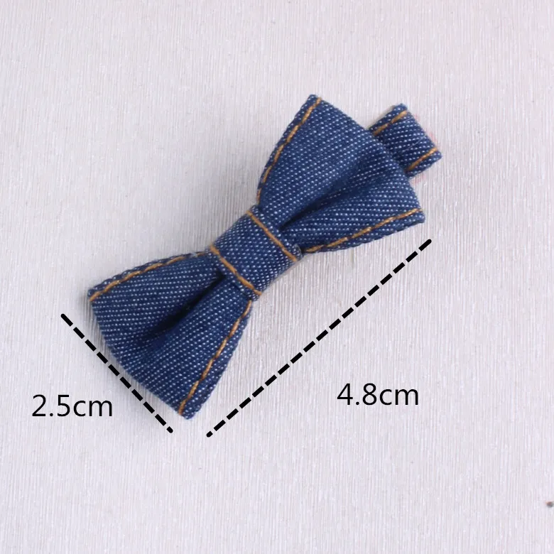 New Arrival Kids Hair Accessories denim Bowknot Hair Clip Children Crown Accessories Baby Cute Hairpins