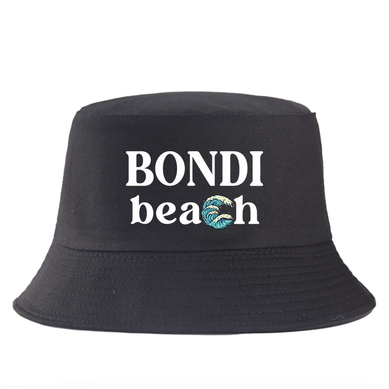 

Модная двусторонняя панама Bondi Beach Aussie, летняя шляпа для серфинга, рыбацкая кепка с двусторонним принтом для пляжа и прибрежного образа жизни