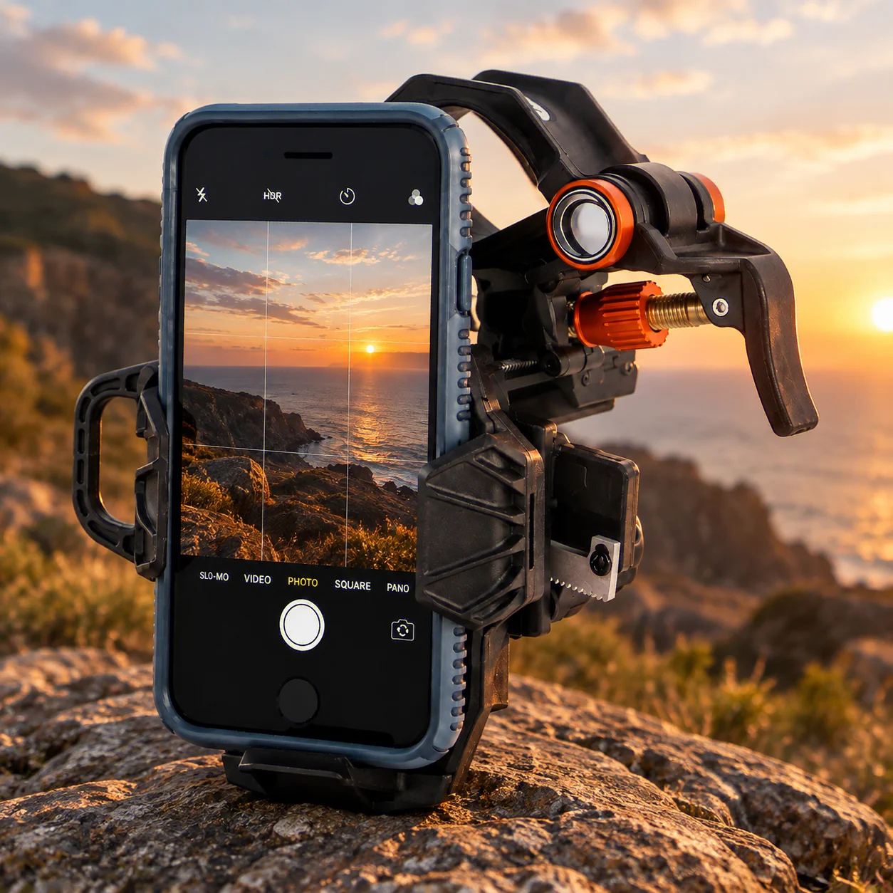 3-Axis Universal Smartphone Adapter, Digiscoping Phone Mount for Telescopes, Binoculars, Microscopes and Sights