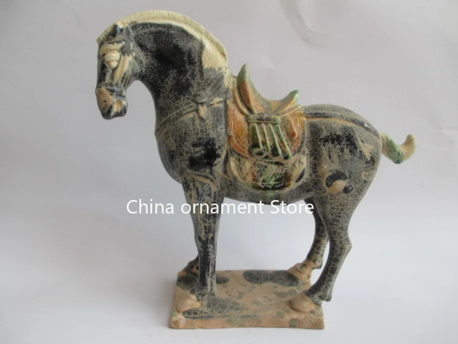 21 cm /tang sancai pottery and porcelain in ancient China, the horse