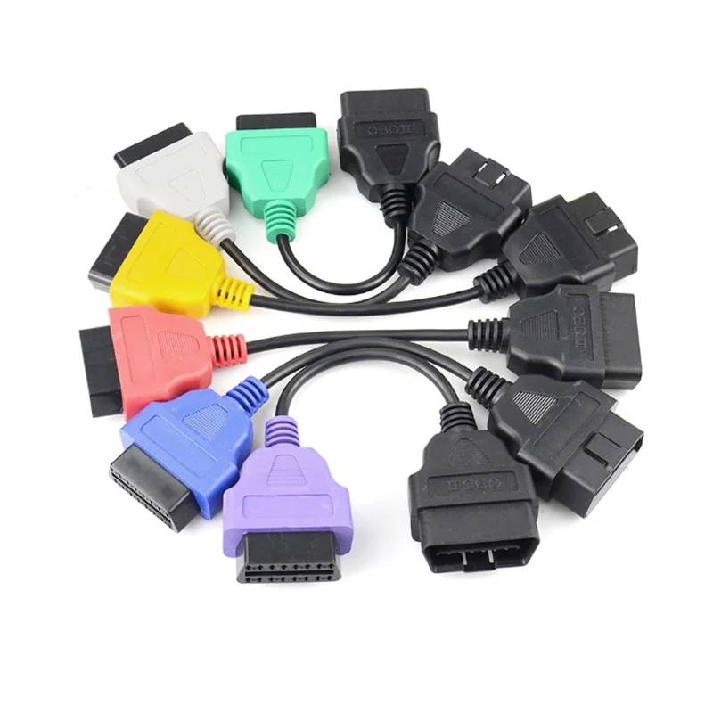 

OBD2 Diagnostic Cables Set Single Wire OBD-II Port Connector Scanner Tools CAN-BUS Vehicle ECU Programming & Chip Tuning Cable