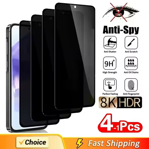 Privacy Screen Protector For Samsung Galaxy A56 5G A55 A54 A36 A35 A25 A53 A16 A26 A15 S25 Ultra S24 FE S23 S22 Anti-spy Glass