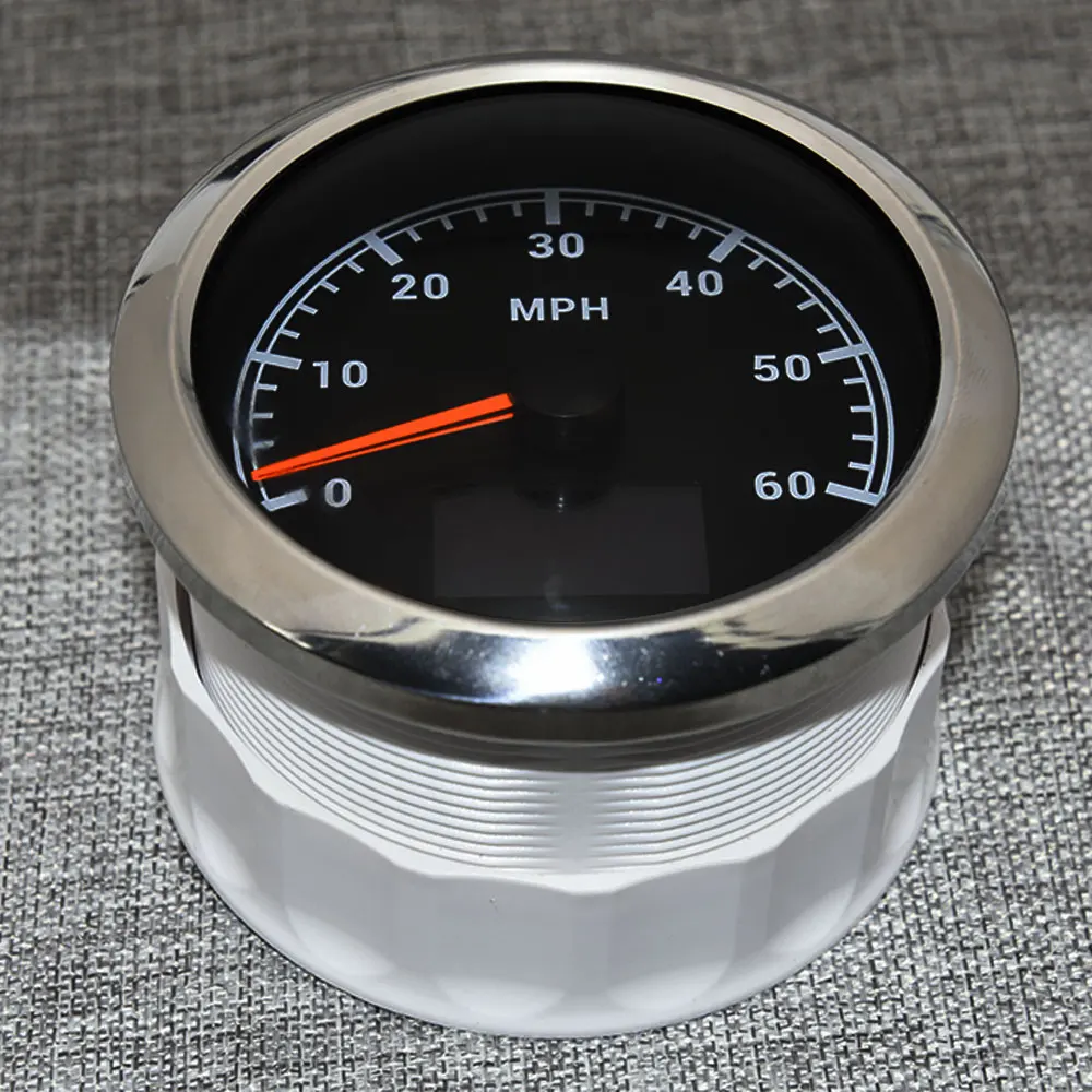 85MM 60/120MPH GPS Speedometer With GPS Antenna 7 Color Light Digital Odometer With COG Trip Mileage For 12V 24V Car Boat Marine