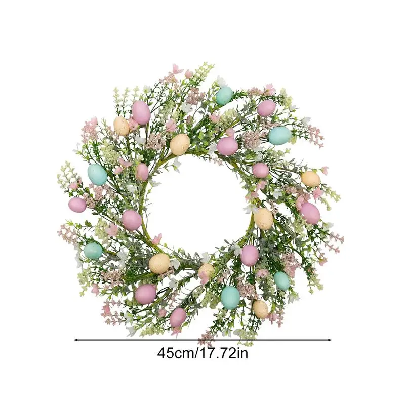 Easter Egg Wreath Artificial Spring Wreath Flower Easter Wreath Farmhouse Easter Decorations With Mixed Twigs Door Wreath For