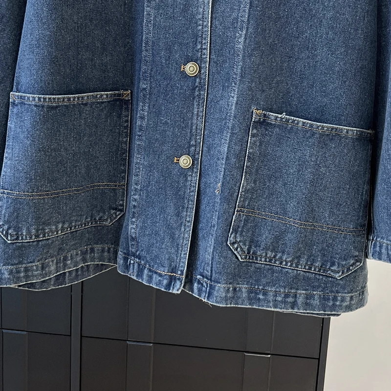 Chaqueta de Trabajo de Pana para Mujer, con un Solo Botón, Manga con Solapa, Cuello Csero, Estilo Casual, Hoada, de Tela...