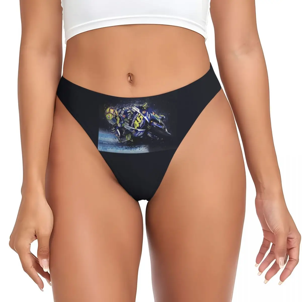 

Custom Motorcycle Racing Rossis G-string Underwear Women Breathable Stretch Thong Panties