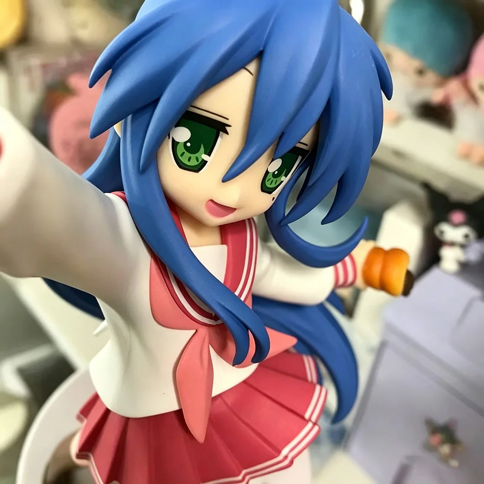 2026 Lucky‑Star Izumi Konata Action Figure, Cute Anime Girl PVC Collectible Figurine, Desk Decor Present for Anime Fan view 2