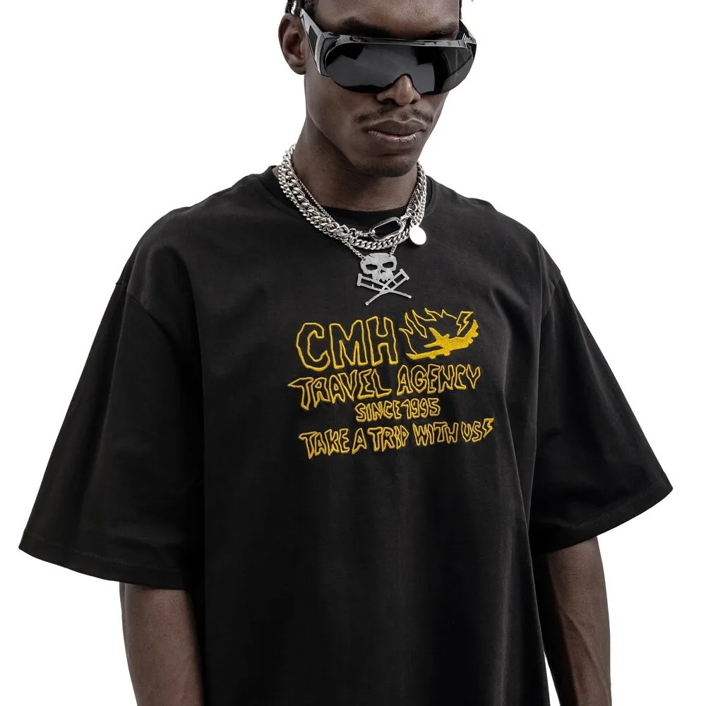 

Harajuku Men T-Shirt Oversized Clothing Summer Loose Casual Tees Hip Hop Aesthetic Short Sleeve Graphic Streetwear Gothic Y2k