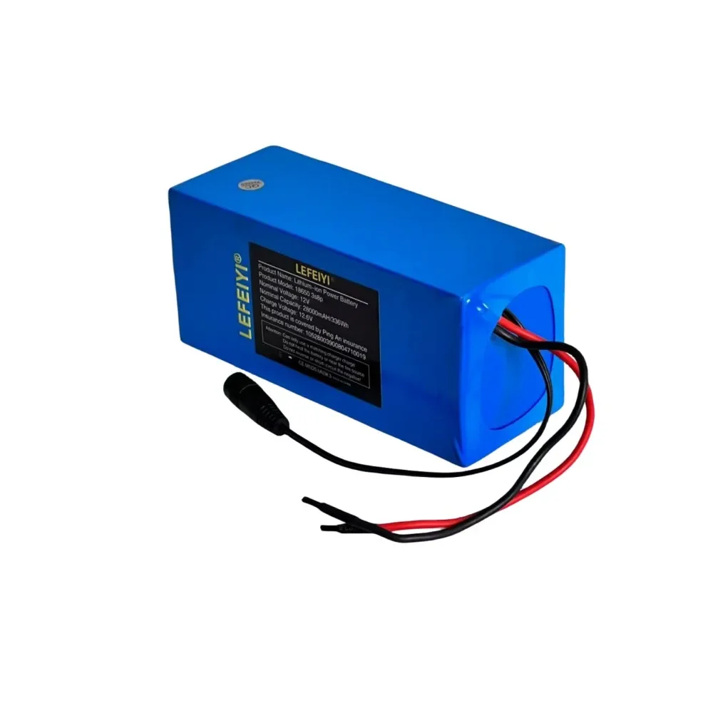 100% القدرة الحقيقية 3S8P 12 فولت 28000 مللي أمبير 18650 بطارية ليثيوم قابلة للشحن مع لوحة حماية الدائرة BMS المتكاملة